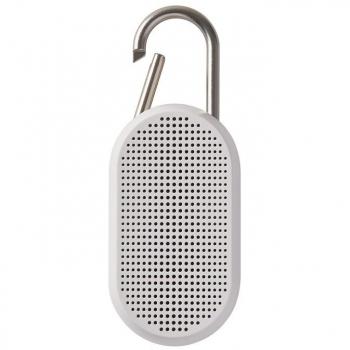 Altavoz inalámbrico Bluetooth True Wireless LEXON Mino T 5W Blanco mate con mosquetoÌn integrado