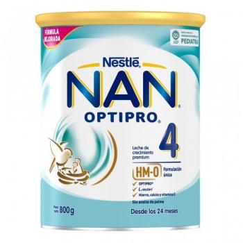 NAN OPTIPRO 4 Leche de Crecimiento en Polvo para Niños a partir de 2 Años, 800g