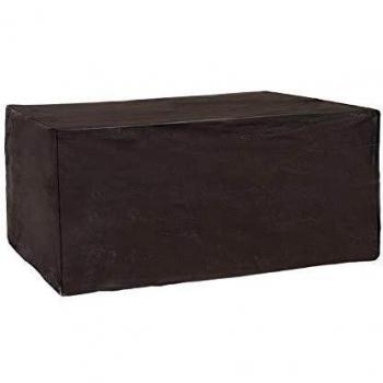 LOLAhome Funda Protectora de PVC Reforzado para sofá de 2 plazas de jardín Negra de 185x95x80cm