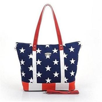 wewod estilo europeo Trabaje bolso/bolsa de la compra/Lino funda -- Bandera de Estados Unidos, Fashion handbags, 44*14*34 cm