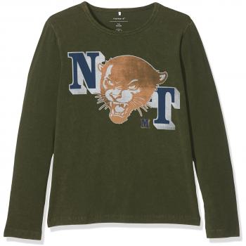 NAME IT Nithacco Ls Top M Nmt, Camisa Manga Larga para Niños, Verde