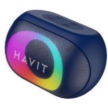 Altavoz Bluetooth portátil Havit SK885BT impermeable con sonido estéreo, iluminación RGB y llamadas manos libres