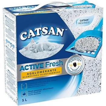Arena para gatos Catsan Active Fresh aglomerante 5 litros