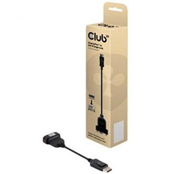 CLUB3D CAC-1052 - Adaptador DVI-DisplayPort, Negro