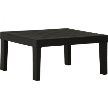 vidaXL Garden Lounge Table Plastic Grey