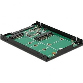 Convertidor SATA 22 pines 2.5 a 1 x M.2 clave B + 1 x mSATA - 9.5 mm