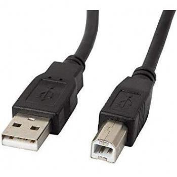 LANBERG Cable Impresora USB Macho A USB Macho Negro 0-5 M