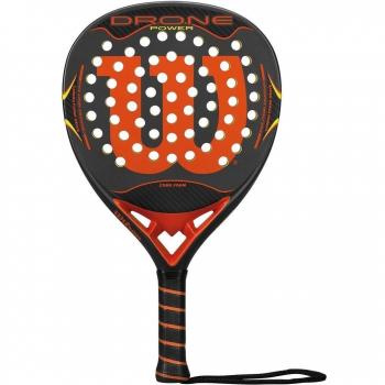 Wilson Drone Power Paddle RKT GYOR - Pala de pádel, color gris / naranja, talla única