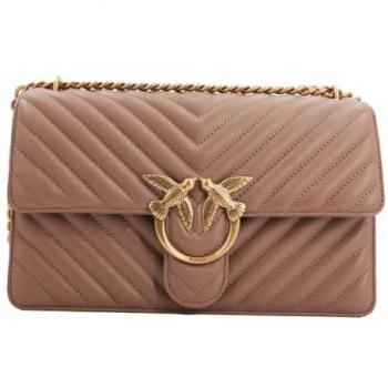 Pinko Classic Love One Nappa Leather Quilted Shoulder Bag