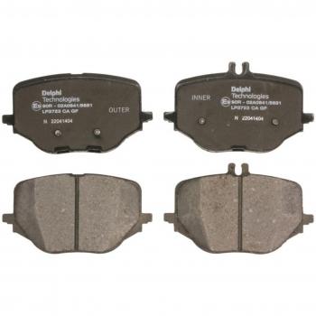 Juego de pastillas de freno DELPHI LP3723 para Mercedes Benz Clase S Berlina, preparado para indicador de desgaste, incluye chapa antichirridos, sin accesorios, trasero