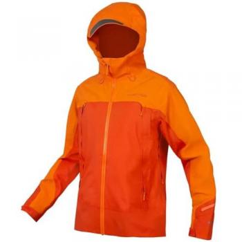Chaqueta cortavientos Endura MT500 II para ciclismo de hombre, color naranja intenso, talla XXL