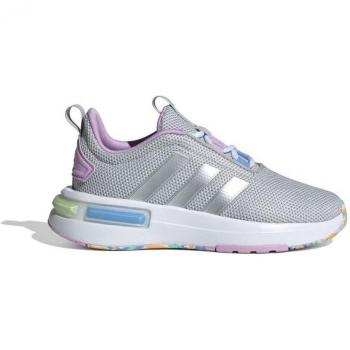 Zapatillas de running adidas Racer TR23 para niños, modelo infantil, diseño gridos, colorido y ligero