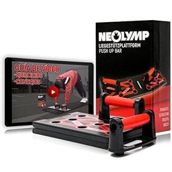 NEOLYMP 12 en 1 Tabla de Flexiones Premium ∙ Push Up Board con manijas ergonómicas para Deportes Profesionales ∙ 5 años de garantía ∙ Suave en Las muñecas