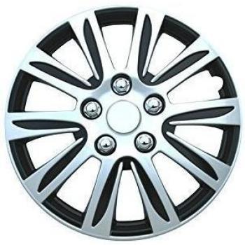 IWH 075615 Sumatra - Embellecedor para Ruedas, 14’’, Color Plata/Negro