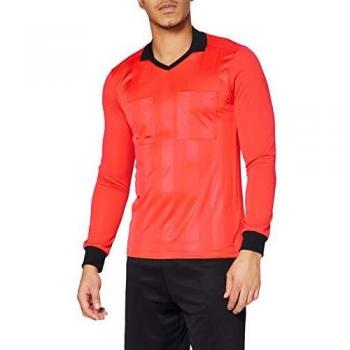 adidas REF18 JSY LS Camiseta de Manga Larga, Hombre, Bright Red, L