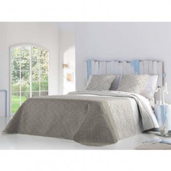 Antilo Fundeco - Bouti Cubrecama Reversible Sail Beige 250 x 270 cm + 2 Fundas de cojín 60 x 60 cm