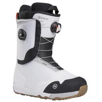 Nidecker Rift White 280 - Botas de snowboard, color blanco, talla 28, diseño ergonómico, sistema de cierre rápido, forro térmico, suela antideslizante y compatible con la mayoría de las fijaciones