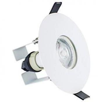 Foco Empotrable Redondo Blanco Mate LED con Clasificación de Fuego, Soporte GU10 y Aislamiento Protector IP65
