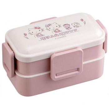 Skater Hello Kitty Double Layer Bento Box