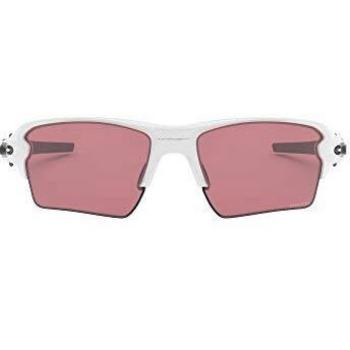 Oakley Flak 2.0 XL Polished White Prizm Dark Gold Golf Sunglasses