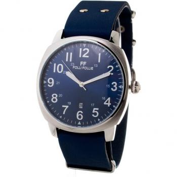 Folli Follie Reloj Mujer Analogico Cuarzo con Correa de Cuero WT14T001SDA