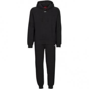 HUGO Boss Men's Black Cotton Hooded Tracksuit Sweatshirt Size L