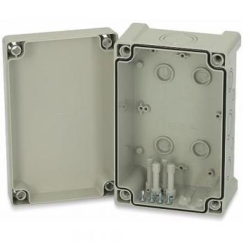 Caja eléctrica Fibox Tempo TAM191209, 187 x 122 x 90 mm, ABS, Gris claro (RAL 7035), con salidas métricas