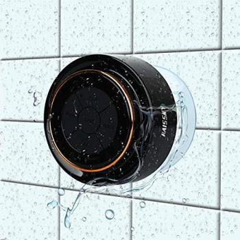 Bluetooth Ducha Altavoz, haissky Certificado Impermeable Manos Libres Inalámbrico Pares para Todos Bluetooth Dispositivos Samsung iPhone iPad iPod PC