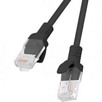Lanberg Cat.6 UTP Ethernet Cable RJ45 2m Black Fluke Certified