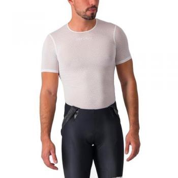 Camiseta Interior Técnica de Manga Corta Castelli Pro Mesh 2.0 Blanca - Talla S