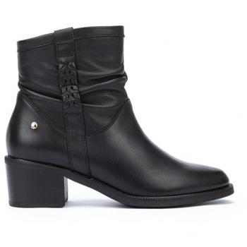 Pikolinos Bacarot W2D-8891 Leather Women's Ankle Boots - Colour: Black