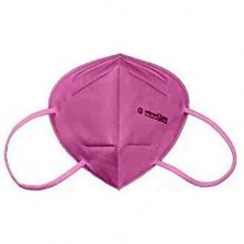 Langci 50 Mascarillas FFP2 Rosas Homologadas CE 2163, Caja de 50 unidades en bolsas individuales, Certificación Europea Norma UNE EN149:2001+A1:2009, Envase individual EPI Filtrado > 95% KN95