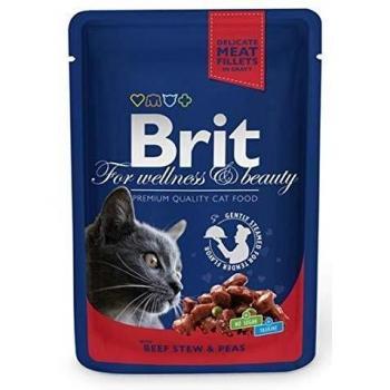 Bolsillo Brit Premium Cat Bolsas de CARNE de res + guisantes 100 g de Brit, bolsas, Gatos