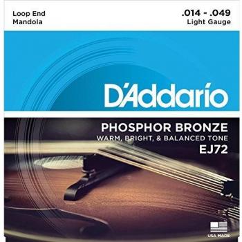 D'Addario EJ72 Mandola Strings, Phosphor Bronze Wound, Loop End 14-49 Light