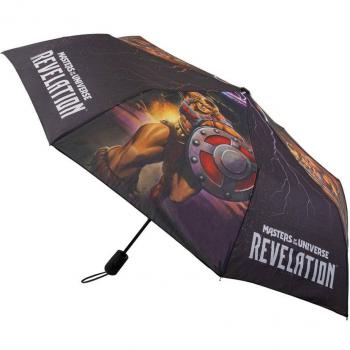 Paraguas Cinereplicas Masters Of The Universe He-man - Licencia Oficial, diseño inspirado en He-Man, resistente al agua, estructura de metal duradera, mango ergonómico, apertura automática