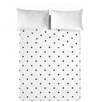 Juego de Sábanas Beca Blue 100% Algodón para Cama de 90 cm, Fabricado en España