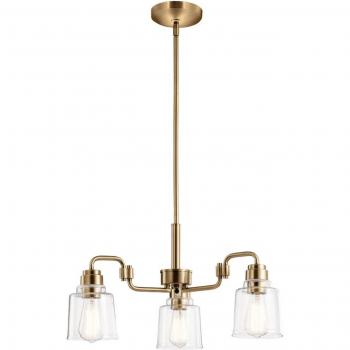 Lámpara Colgante Aivian de 3 Luces en Latón Envejecido