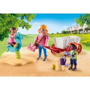 Playmobil City Life Starter Pack Educadora con Carrito 71258