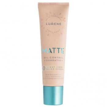 Lumene Matte Oil-Control Mattifying Foundation SPF 20 Shade 0 Light Ivory 30 ml