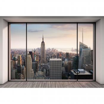 Superflowdesign 8-916 - Adhesivo para pared con diseño de imagen de vistas de Nueva York desde un edificio
