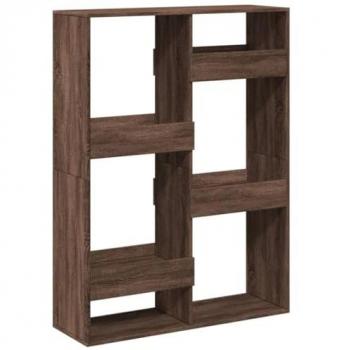 Estantería de madera de ingeniería marrón roble 100x33x135 cm