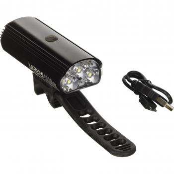 Lezyne Deca 1500 - Lámpara de luz blanca, color negro brillante, talla XXL