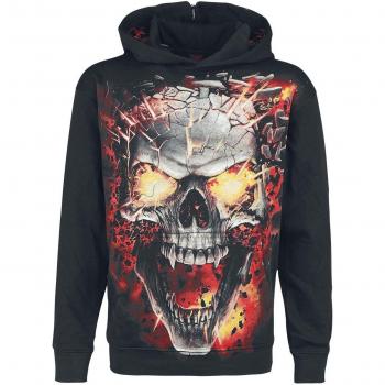 Spiral Skull Blast Sudadera con Capucha Negro S