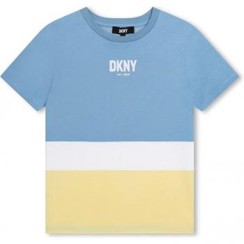 Camiseta de niño DKNY colour block de manga corta D60022