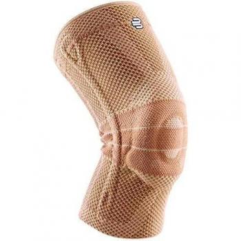 Bauerfeind GenuTrain Knee Support Brace with Side Stays and Patella Pad, Elastic, Stabilizing, Beige, Available in Multiple Sizes