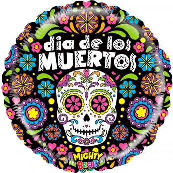 Globo Mylar Temática Día de los Muertos Mexicano 54 cm