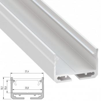 Perfil de Aluminio Tipo SILEDA 2,02M