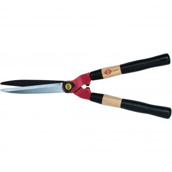 Tijeras de Jardín Manuales C.K G5010 - Cizalla para Setos 180 mm con Mango de Madera y Longitud Total de 520 mm