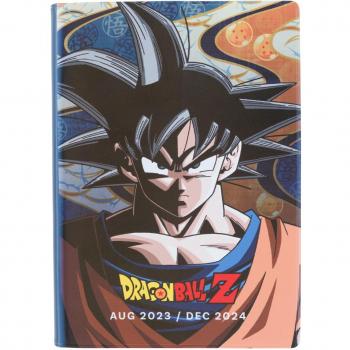 Agenda Escolar 2023/2024 Semana Vista Pocket Dragon Ball 17 Meses Goku Negro Inglés