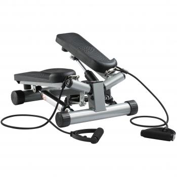 Ultrasport Máquina de step Swing Stepper con cintas de entrenamiento / aparato de entrenamiento Stepper con resistencia regulable y consola inalámbrica – stepper Up-Down para principiantes y usuarios
